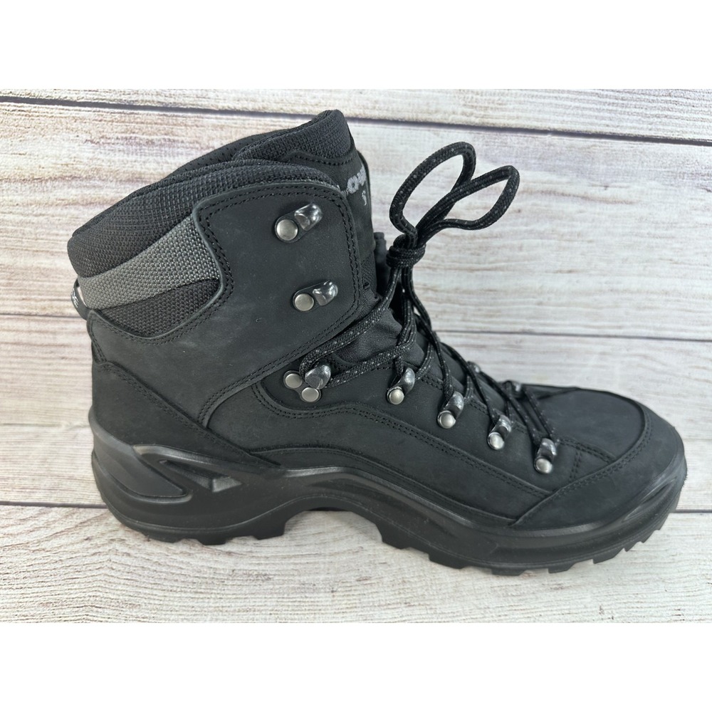 Lowa Renegade GTX Mid S Boots Men's 11.5 Gore-Tex Black Hiking Outdo - Picture 4 of 12